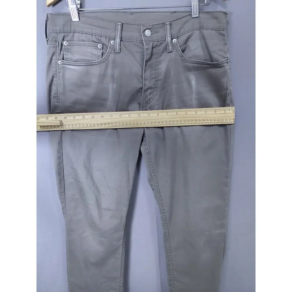 Levi's 511 Gray Straight Leg Slim Fit Jeans Men Size W34 L32